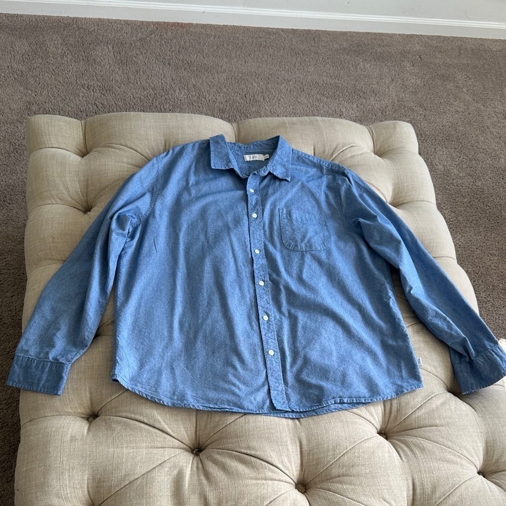 Onia Light Blue Casual Button Down Shirt